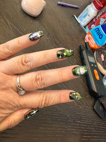 Pretty Pressed Nail Set — Cosmic Crush