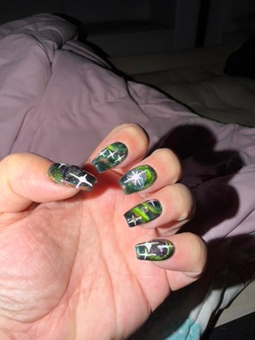 Pretty Pressed Nail Set — Cosmic Crush