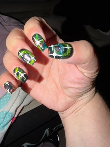 Pretty Pressed Nail Set — Cosmic Crush