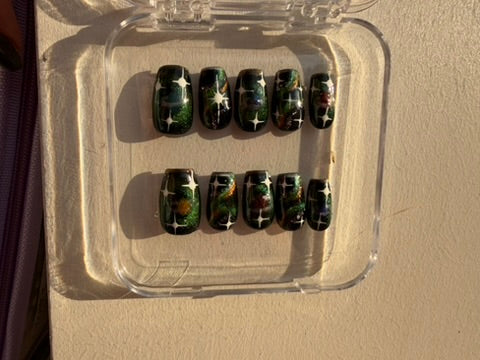 Pretty Pressed Nail Set — Cosmic Crush