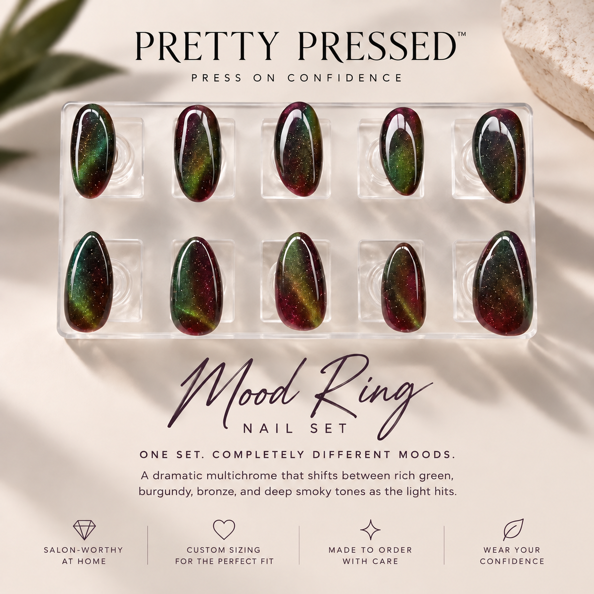 Pretty Pressed Nail Set — Mood Ring